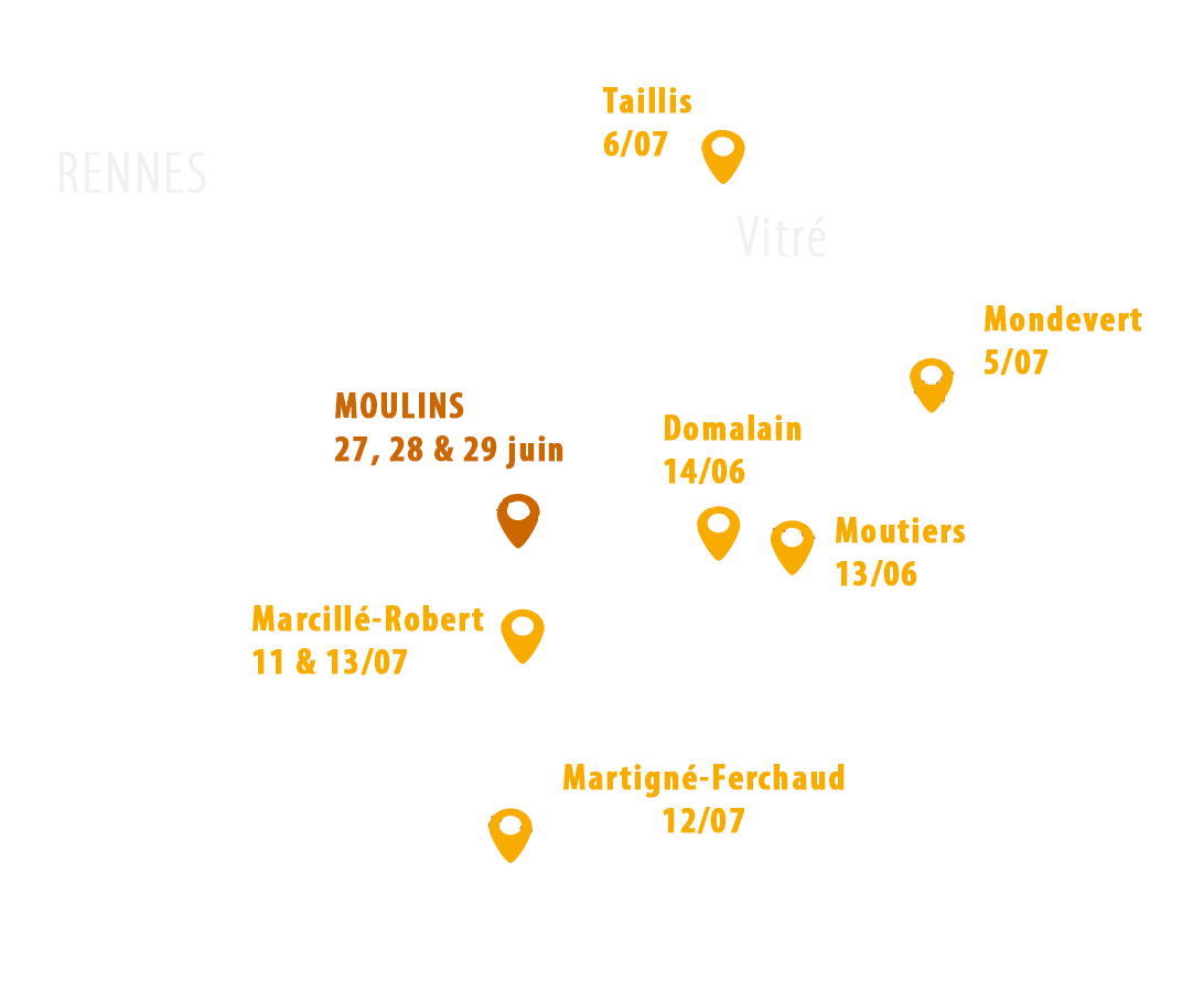 les lieux du festival